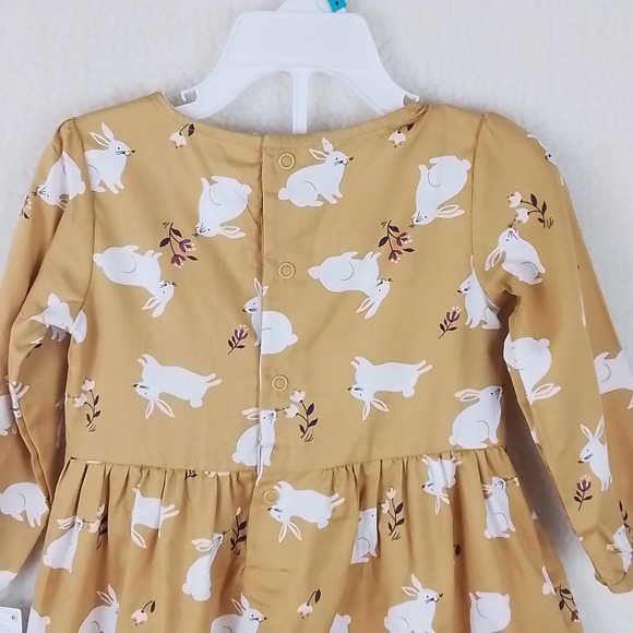 NWT Carter's‎ Baby 3-Piece Dress Set Girl's Size 18m in Yellow w/ Bunnies - Picture 14 of 15